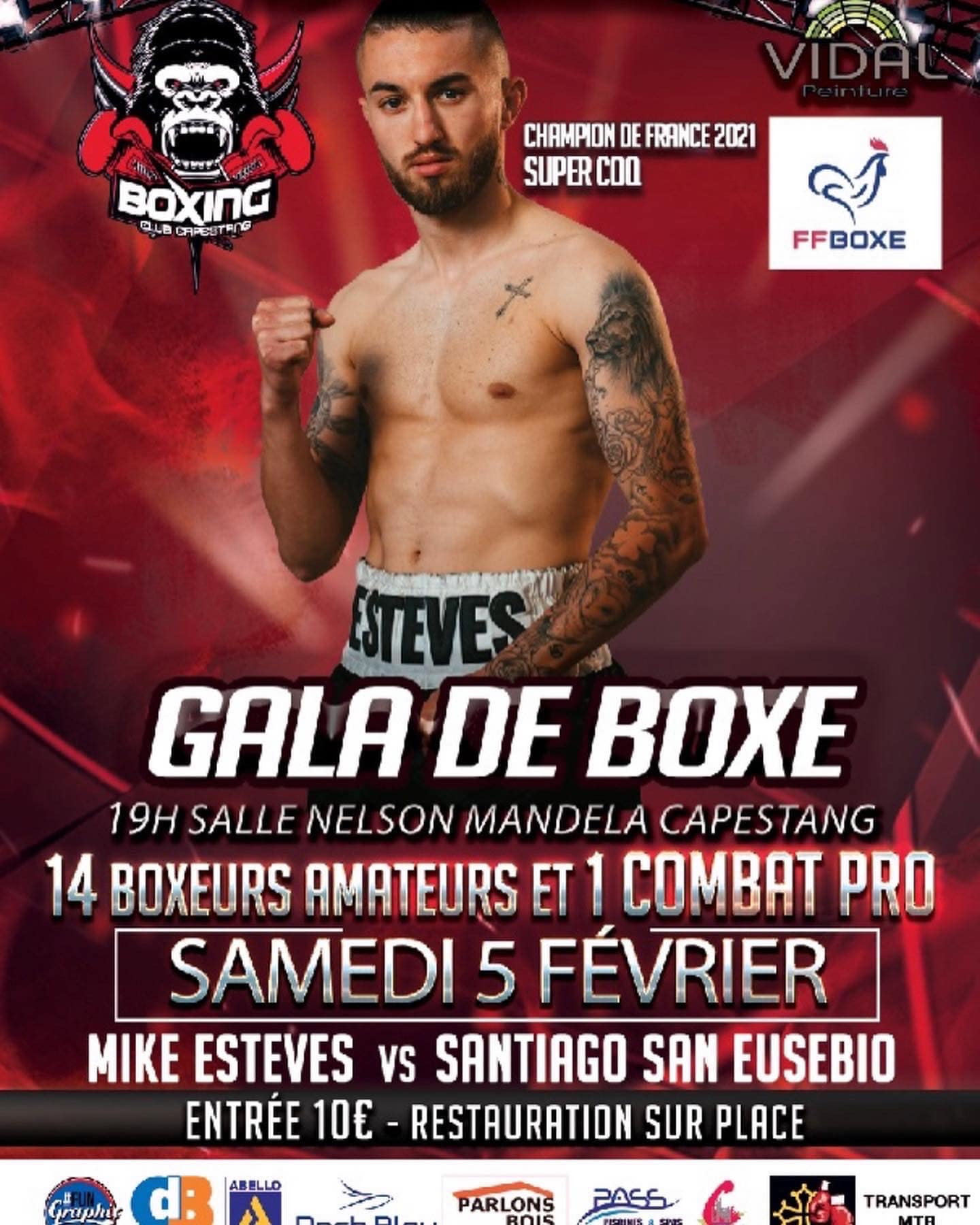 Gala de boxe - Capestang - 5 février 2022